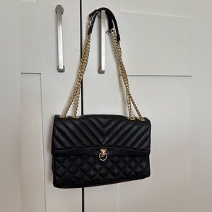 Topshop Black Quilted Shoulder Bag